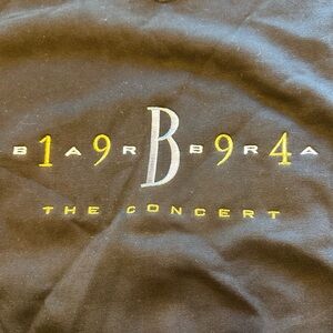 Vintage Sony Barbra XL Streisand 1994 Crewneck Retro Black Crewneck Music Cultur
